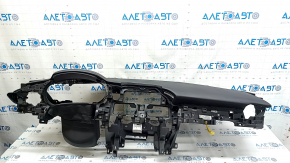 Торпедо передня панель з AIRBAG Mazda 6 18-21 чорна, з сітками динаміків