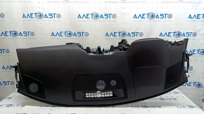 Торпедо передняя панель с AIRBAG Mazda 6 18-21 черная, с сетками динамиков
