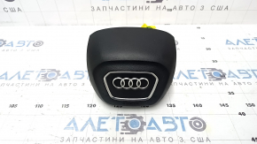 Подушка безпеки airbag в кермо водійська Audi Q5 80A 18-24 чорна, тип 1, потертий хром, подряпини