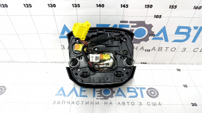 Подушка безопасности airbag в руль водительская Audi Q5 80A 18-24 черная, тип 1, потерт хром, царапины