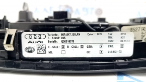 Плафон освещения передний в сборе Audi Q5 80A 18-20 под панораму, черный, царапины