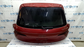 Двері багажника голі зі склом Audi Q5 80A 18-20 червоний LY3S, з трапецією та повідцем, зламаний повідець, надрив отвору