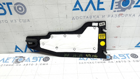 Накладка центральной консоли передняя нижняя правая Hyundai Sonata 11-15 черная, царапина