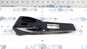 Накладка шифтера КПП Hyundai Sonata 20-23 чорний глянець з хромом, Korea, HEV, поліз хром, подряпини