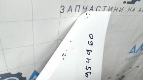 Порог левый Hyundai Sonata 20-23 в сборе, с уплотнителем, белый WC9, потерт, надломано крепление