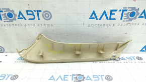 Обшивка двери багажника левая Lexus RX350 RX450h 10-15 бежевая, царапины, побелел пластик