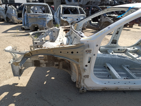 Чверть передня ліва Hyundai Sonata 20-23 HEV на кузові, біла, з війкою