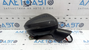 Дзеркало бічне праве в зборі Mitsubishi Outlander 22-26 13+2 пінів, поворотник, підігрів, автоскладання, BSM, камера, срібло, з накладкою під карбон