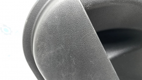 Обшивка двери карточка задняя правая Hyundai Santa FE 21-23 черная, под шторку, Harman Kardon, с накладкой под подогрев, вставка и подлокотник кожа черная, вмятины, царапины