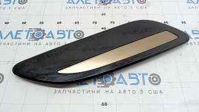 Повітрозабірник капота лівий Land Rover Range Rover Velar 18-23 чорний глянець, вставка бежева