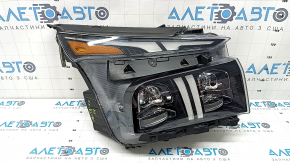 Фара передня права в зборі Hyundai Santa FE 21-23 Full LED, з кріпленнями та накладкою, тички, відклеївся ущільнювач