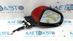 Зеркало боковое правое в сборе Hyundai Santa FE 21-23 7+2 пинов, BSM, подогрев, поворотник, подсветка, камера, автоскладывание, красное