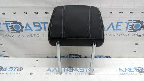Подголовник 2 ряда правый Land Rover Range Rover Velar 18-23 кожа черная, белая строчка