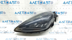Фара передня ліва в зборі Porsche Cayenne 19-23 LED, Matrix beam, адаптив, темні лінзи