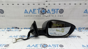 Зеркало боковое правое в сборе Honda Accord 18-22 12 пинов, BSM, подогрев, поворотник, серебро, потерто