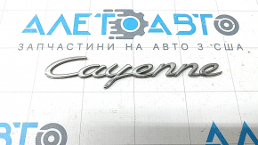 Емблема напис Cayenne двері багажника Porsche Cayenne 19-23 хром