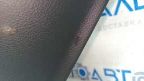 Обшивка двери карточка задняя правая Porsche Cayenne 19-23 Bose, кожзам, черная, без шторки, с решеткой динамика, надрывы