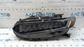 Фара передняя левая Honda Accord 18-22 Touring, hybrid, под полировку, треснуто крепление