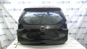 Дверь багажника голая со стеклом Nissan Rogue 14-20 зеленый EAN, под электропривод, тонировка, с трапецией дворников и стоп-сигналом