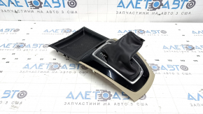 Накладка шифтера КПП Nissan Rogue 17-18 бежевая, тычки