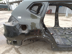 Чверть крило ззаду права Nissan Rogue 14-20 під BSM, на кузові, зелена, тички