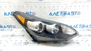 Фара передняя правая в сборе Kia Sportage 20-22 AWD LED + галоген, желтая вставка, отклеился уплотнитель