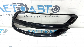 Накладка заднього ліхтаря на бампері ліва Kia Sportage 20-22 чорний глянець