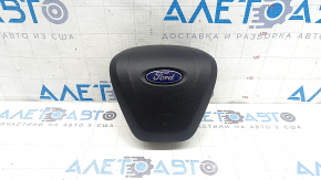 Подушка безопасности airbag в руль водительская Ford Edge 19-24 черная, ржавый пиропатрон