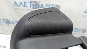 Накладка задней стойки правая Nissan Rogue Sport 20-23 черная, с заглушкой, царапины
