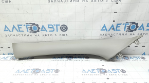 Накладка передней стойки верхняя левая Nissan Rogue Sport 17-22 серая, царапины