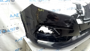 Бампер передний голый Nissan Rogue Sport 20-22 черный, царапины, треснут