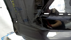 Бампер передний голый Nissan Rogue Sport 20-22 черный, царапины, треснут