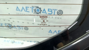 Дверь багажника голая со стеклом Nissan Rogue Sport 17-23 черный G41, царапины на стекле