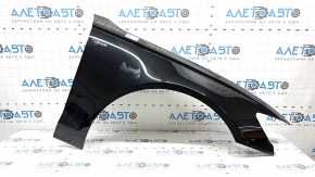 Крыло переднее правое Audi A6 C7 12-18 черный LY9T, вмятинка