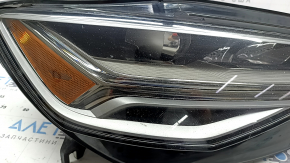 Фара передняя правая в сборе Audi A6 C7 16-18 рест LED, под полировку, сколы, выгорание LED