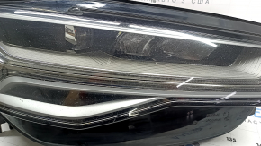 Фара передняя правая в сборе Audi A6 C7 16-18 рест LED, под полировку, сколы, выгорание LED