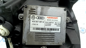 Фара передняя левая в сборе Audi A6 C7 16-18 рест LED, под полировку, сколы, выгорание LED