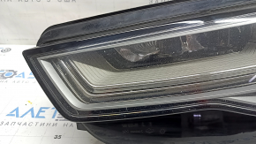 Фара передняя левая в сборе Audi A6 C7 16-18 рест LED, под полировку, сколы, выгорание LED