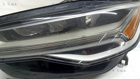 Фара передняя левая в сборе Audi A6 C7 16-18 рест LED, под полировку, сколы, выгорание LED