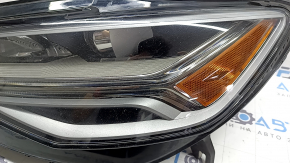 Фара передняя левая в сборе Audi A6 C7 16-18 рест LED, под полировку, сколы, выгорание LED