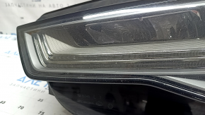 Фара передняя левая в сборе Audi A6 C7 16-18 рест LED, под полировку, сколы, выгорание LED