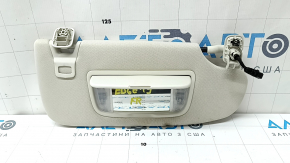 Козырек правый Ford Edge 15-24 серый, с подсветкой, с крючком, под чистку