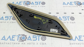 Накладка центральной консоли боковая правая Audi A6 C7 12-18 кожа бежевая, под химчистку