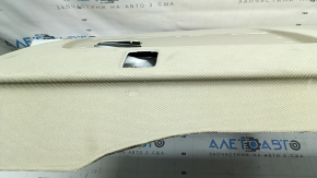 Полка задняя Audi A6 C7 16-18 рест без шторки, бежевая, под химчистку