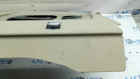 Полка задняя Audi A6 C7 16-18 рест без шторки, бежевая, под химчистку