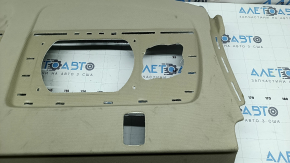 Полка задняя Audi A6 C7 16-18 рест без шторки, бежевая, под химчистку