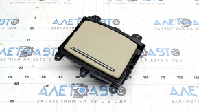 Подстаканник центральной консоли Audi A6 C7 12-18 кожа бежевая с хром