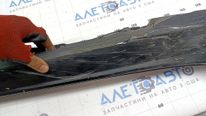 Порог правый Audi A6 C7 16-18 рест, s-line, черный, прижат, царапины, отсутствуют фрагменты