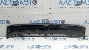 Накладка переднего бампера Audi A6 C7 16-18 рест, черная, царапины