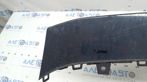 Накладка переднего бампера Audi A6 C7 16-18 рест, черная, царапины